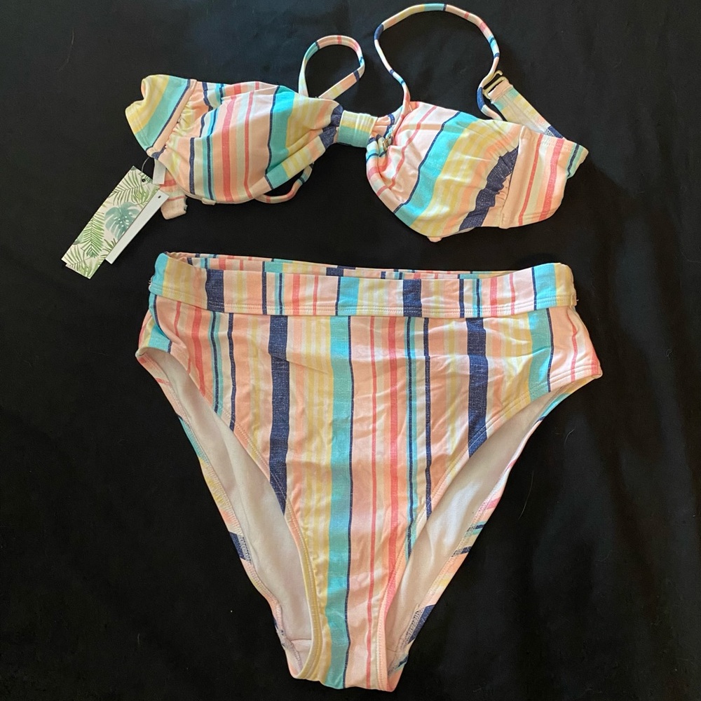 Striped Bikini Set